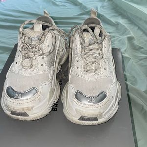 Balenciaga white/ metal Used size 28